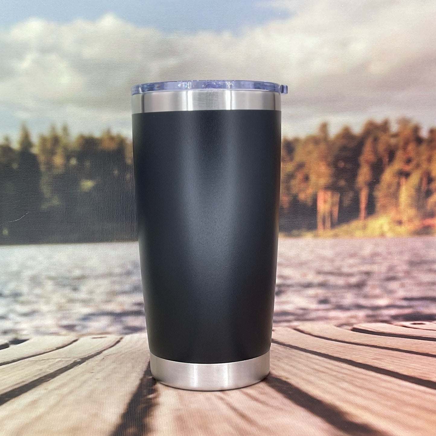 Desert Mountain Sunset Engraved Tumbler Travel Mug