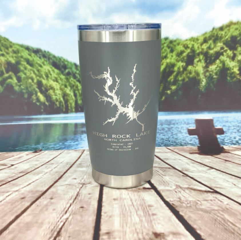 High Rock Lake Engraved Tumbler Travel Mug