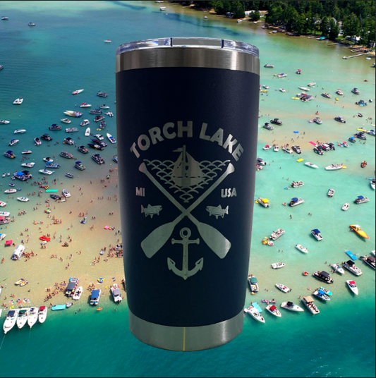 Torch Lake MI USA - Tumbler Travel Mug