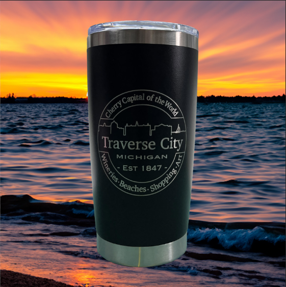 Traverse City- Cherry Capital Tumbler Travel Mug