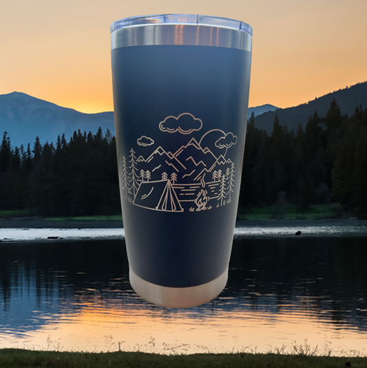 The Ultimate Campsite Engraved Tumbler Travel Mug