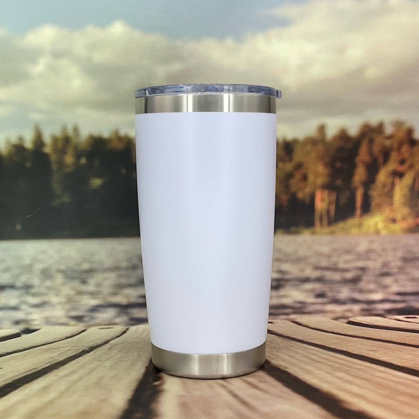 Desert Mountain Sunset Engraved Tumbler Travel Mug